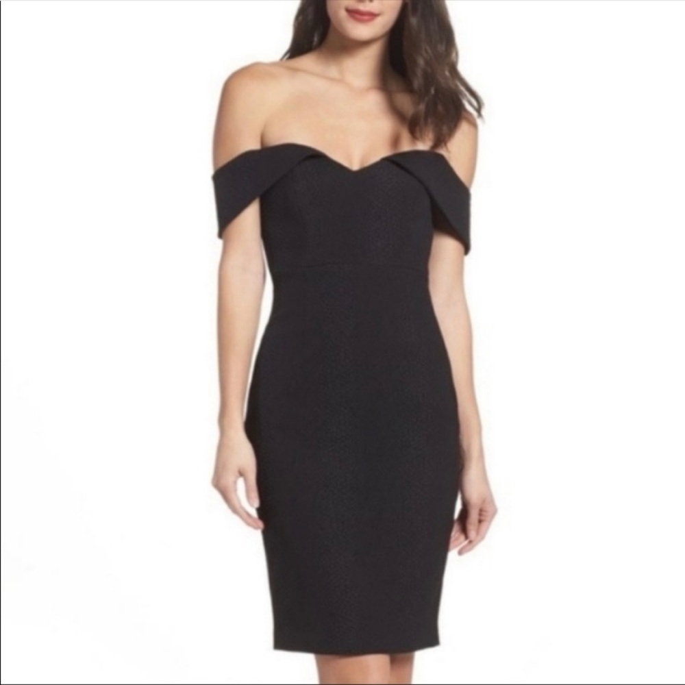 NWOT Bardot Eva Snake Dress in Black size small